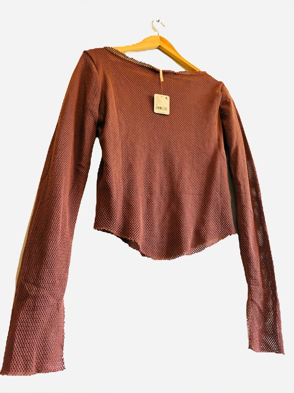 Free People Beau Mesh Laying Top